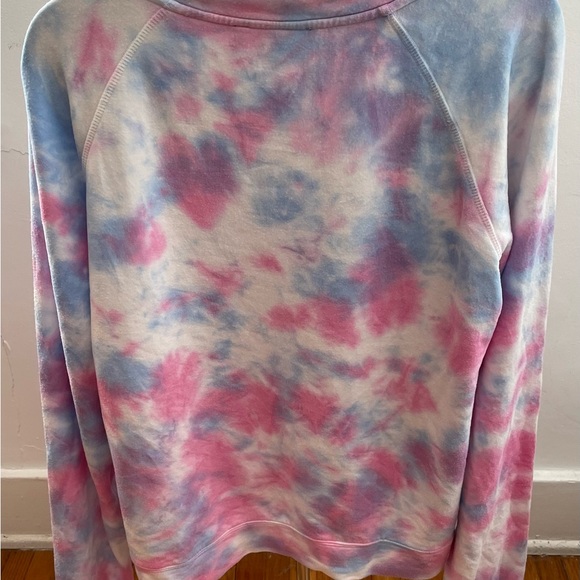 Sanctuary tie dye pink blue ombré modal blend relaxed fit sweater, size S boho - Picture 10 of 16